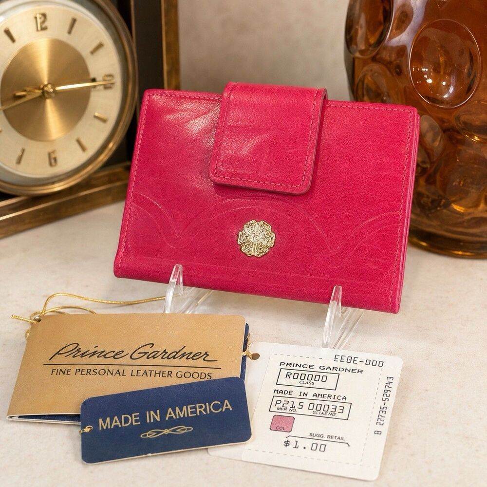 Vtg Princess Gardner CreditCard Wallet Deadstock Tags | 1960s 1970s Mod 4.5x3.5”